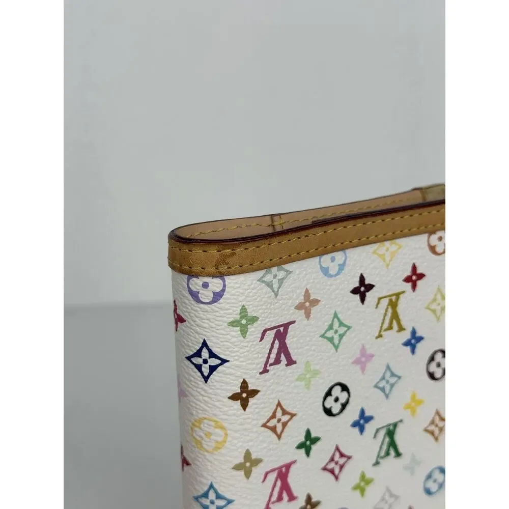 Louis Vuitton Monogram Multicolor Small Ring Agenda Cover in White 2007